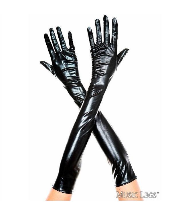 Music Legs Music Legs Extra Long Metallic Gloves