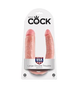 King Cock King Cock Double Trouble Dildo - Large