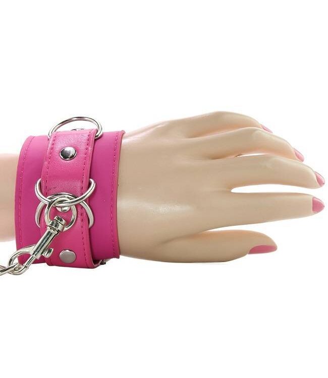 Shots America Ouch! Leather Collar and Handcuffs