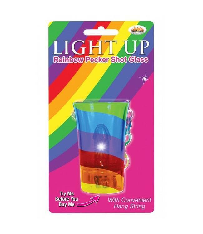 Light Up Rainbow Pecker Shot Glass