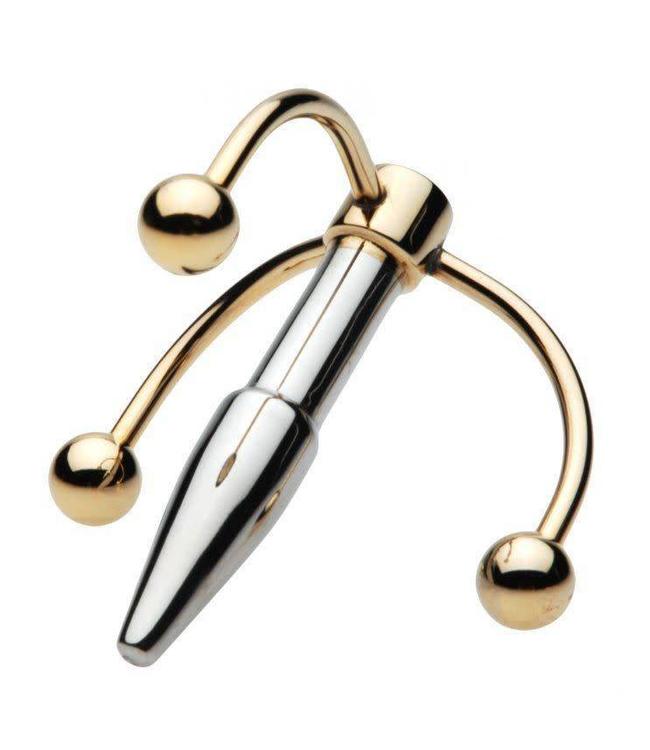 Master Series Golden Claw Head Urethral Plug