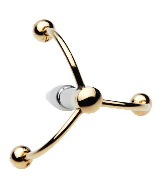 Master Series Golden Claw Head Urethral Plug