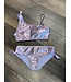 Girls Two piece set, foil printed Swimsuit