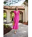 Sail to Sable Watermelon V-Neck Flutter Sleeve Maxi