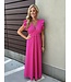 Sail to Sable Watermelon V-Neck Flutter Sleeve Maxi