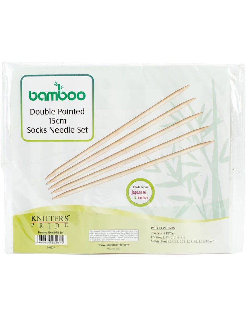 Knitters Pride KP Bamboo Double Point 6" (15cm) - Set of 7 (900525)