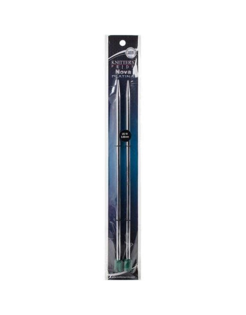 Knitters Pride KP Nova Platina Single Point 10" (25cm)