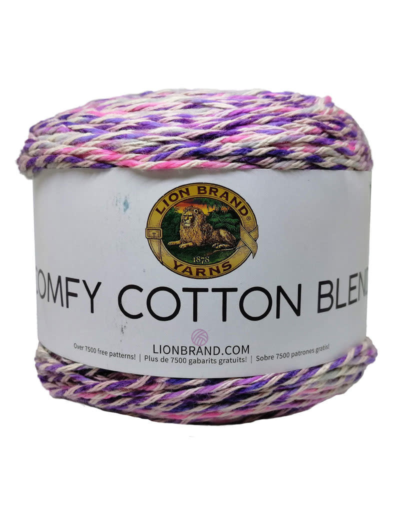 Lion Brand Yarn 756-709 Comfy Cotton Blend Yarn, Ocean Breeze