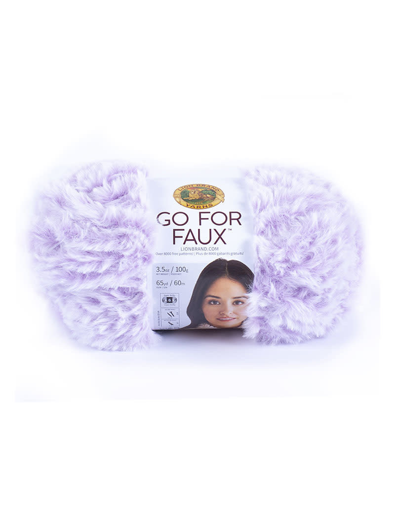 Crochet Faux Fur Pom Pom with Lion Brand Go For Faux Yarn