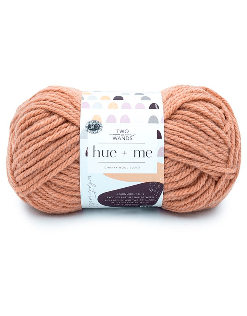 Lion Brand Two of Wands Hue + Me Yarn Bulky 5, Fatigues, Chunky Wool Blend  4.4oz