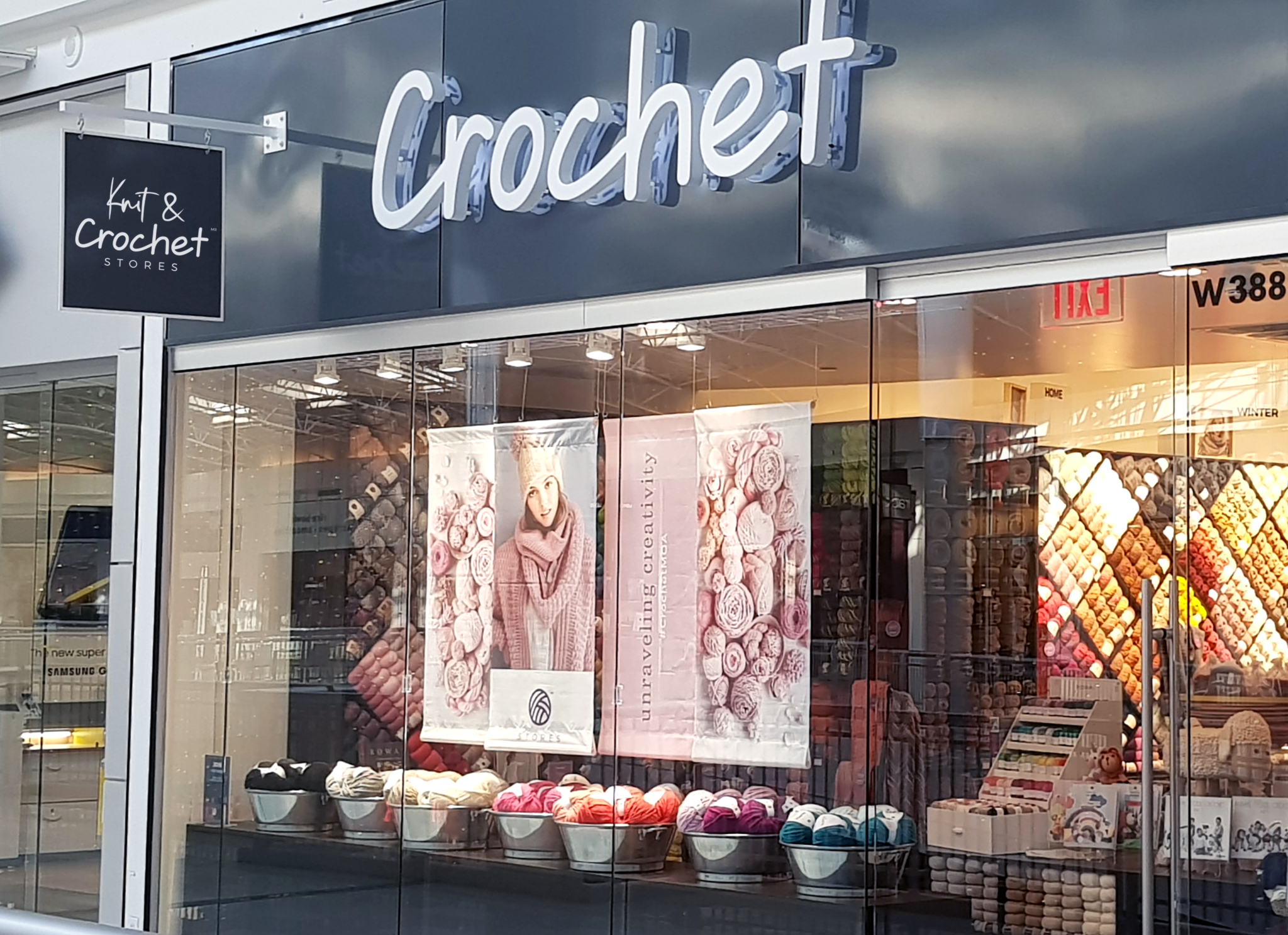 Crochet store pare soleil