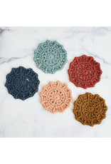 Lion Brand Sunburst Coasters (Crochet)