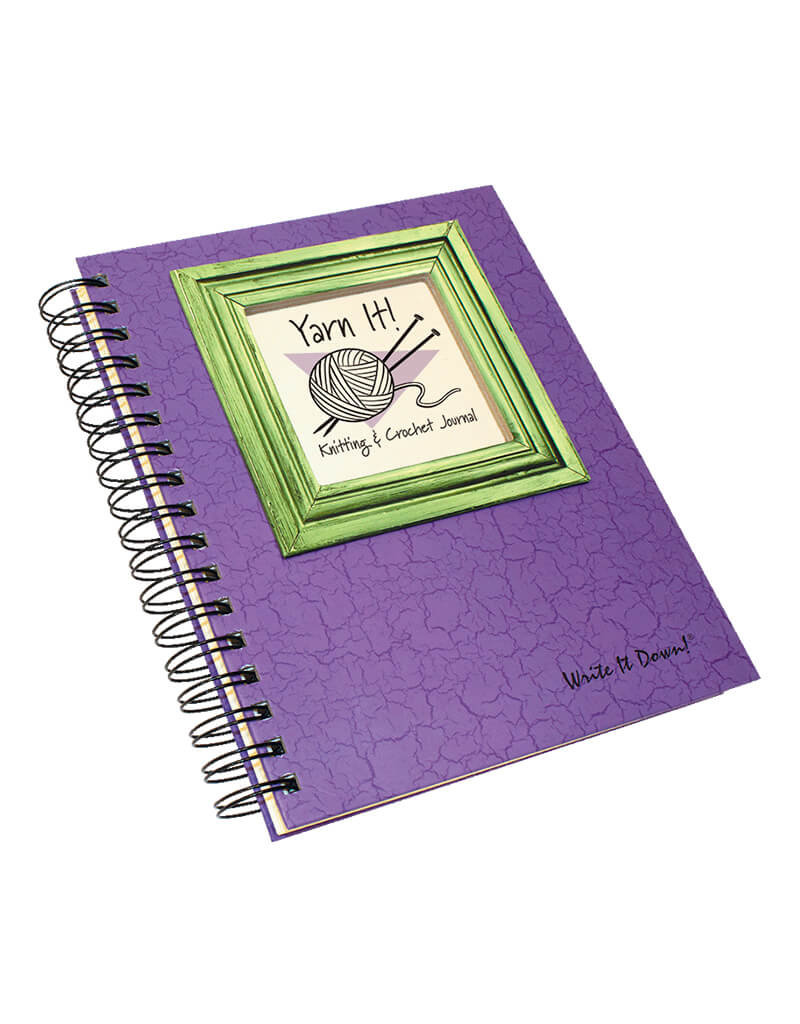 Journals Unlimited JU Yarn It! Knitting & Crochet Journal - Eggplant