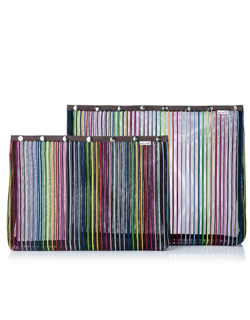 Della Q Bags Della-Q Oh Snaps XL/XXL (set of 2) - Black Rainbow