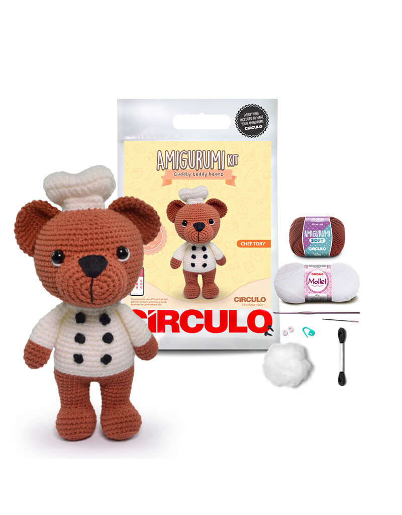 Circulo CIR Amigurumi Kit Crochet Cuddly Teddy Bear