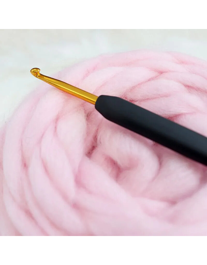 Knit Pro KNPR Aluminum Gold Crochet Single End