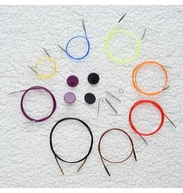 Knit Pro KNPR - Fixed Cables - Color Coated Nylon Silver Connectors