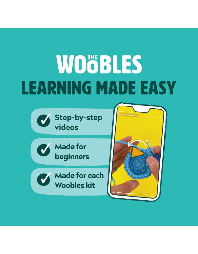 Woobles Crochet Kit Rainbow Billy the Unicorn