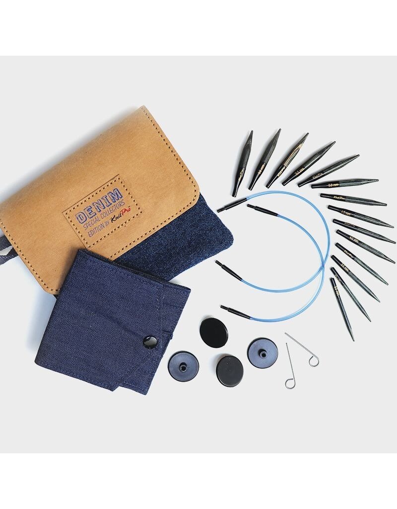 Knit Pro KNPR Indigo Wood 2" Mini IC Needle Set  20645