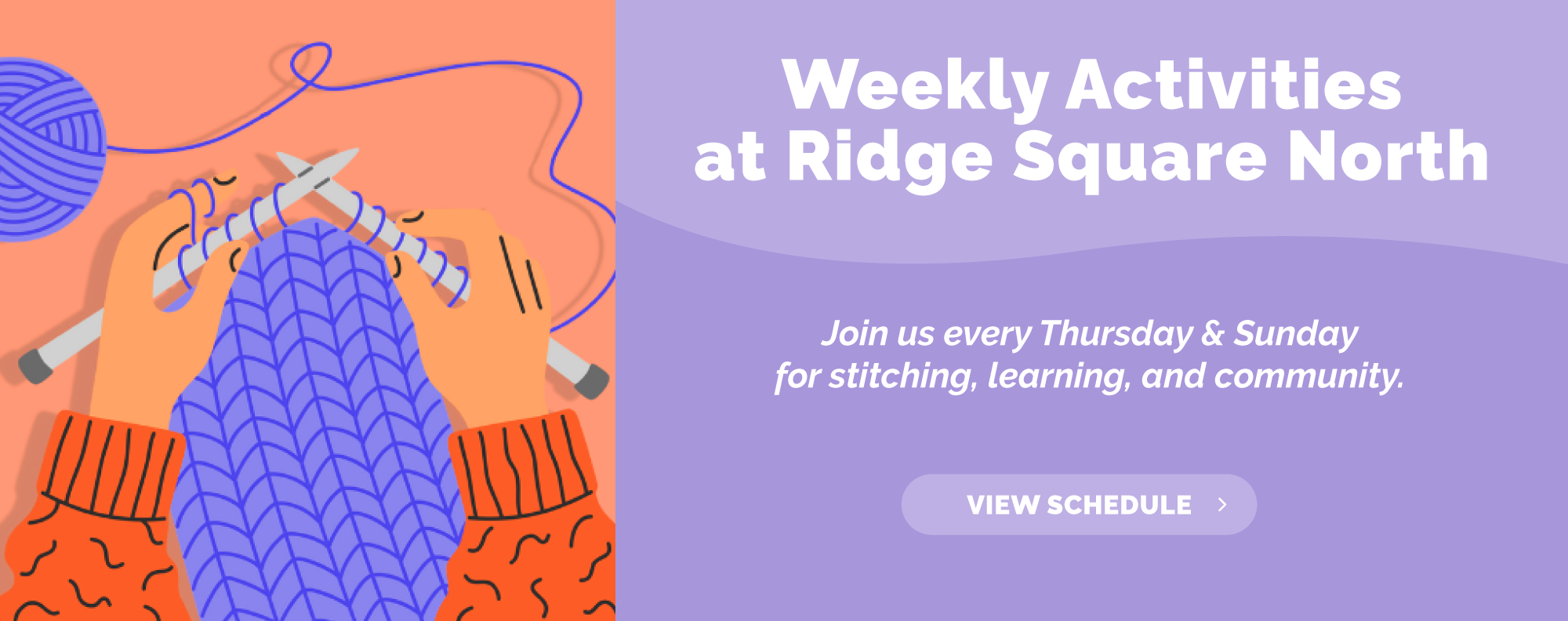 Ridge Square North: Weekly Activities