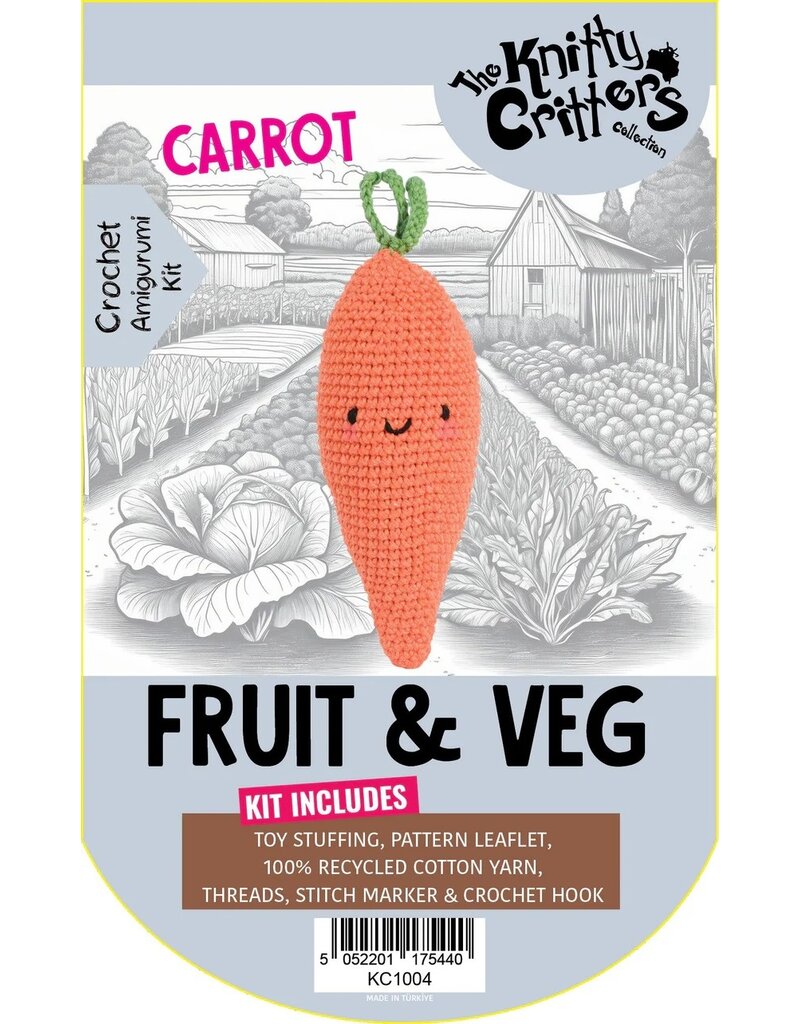 Knitty Critters Knitty Critters - Pouch Pals Fruit & Veg Crochet Kit