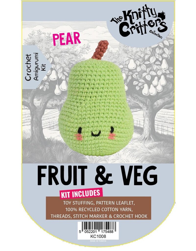 Knitty Critters Knitty Critters - Pouch Pals Fruit & Veg Crochet Kit