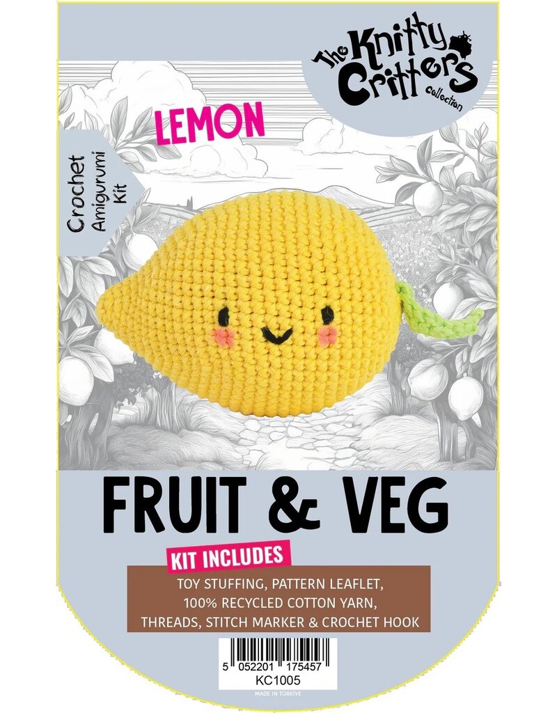 Knitty Critters Knitty Critters - Pouch Pals Fruit & Veg Crochet Kit