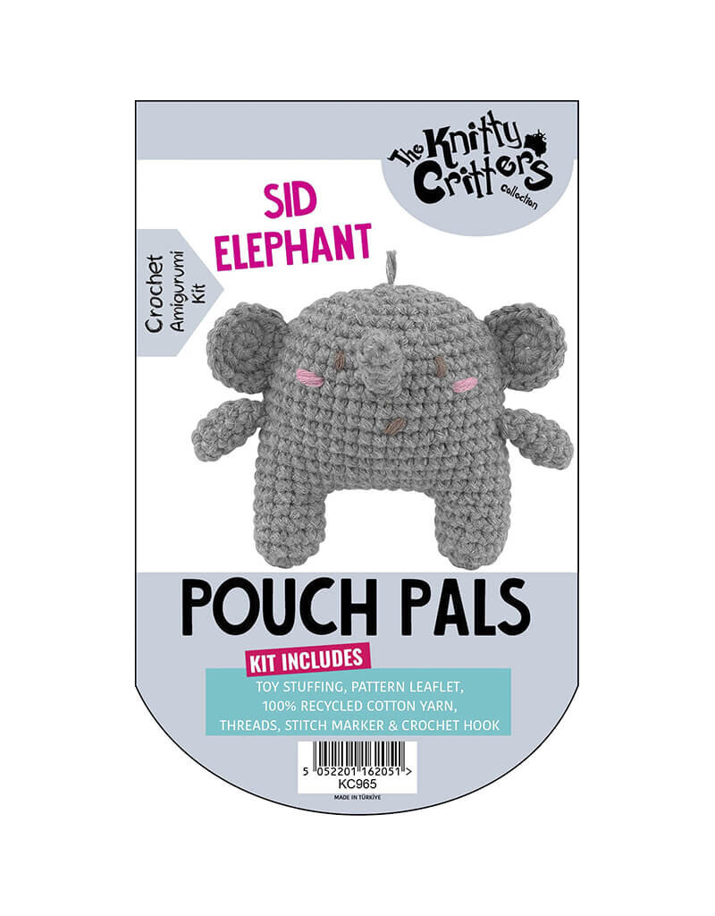 Knitty Critters Knitty Critters - Pouch Pals 3 Crochet Kit