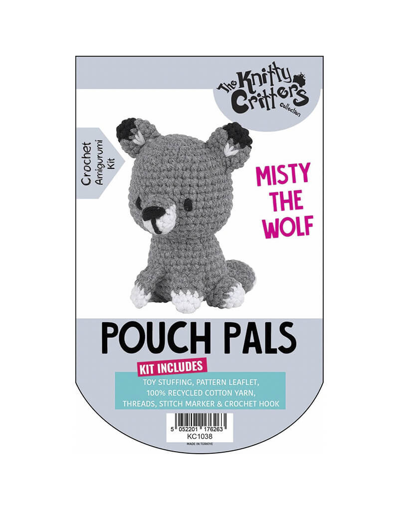Knitty Critters Knitty Critters - Pouch Pals 3 Crochet Kit