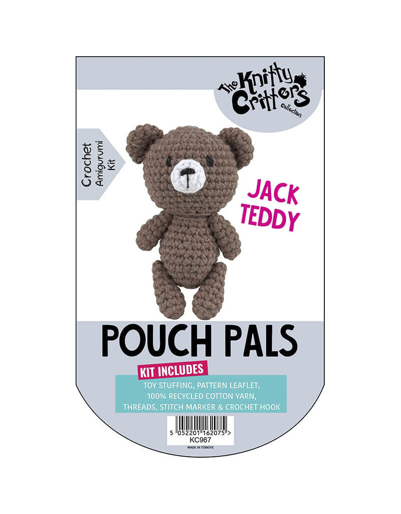 Knitty Critters Knitty Critters - Pouch Pals 3 Crochet Kit