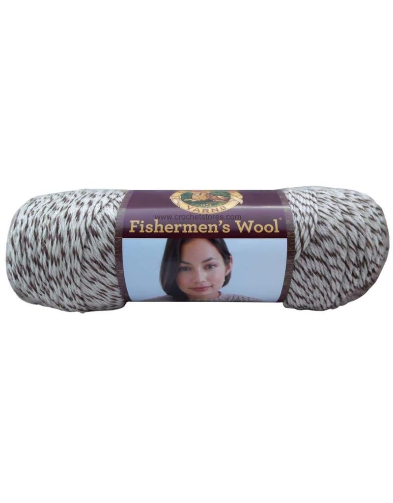 Lion Brand Fishermen's Wool Yarn - Brown Heather, 465 yds