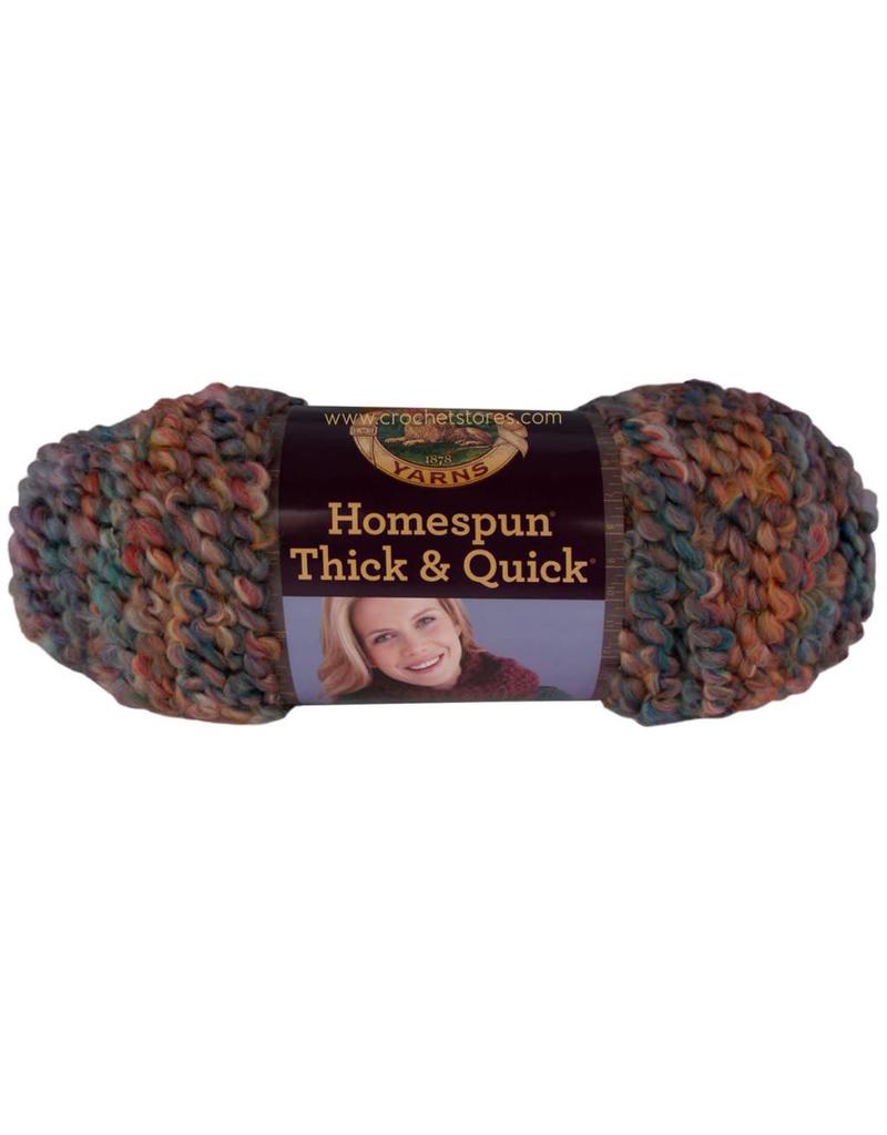 Lion Brand Homespun Thick & Quick Yarn - Oklahoma City Green - 5oz/142g