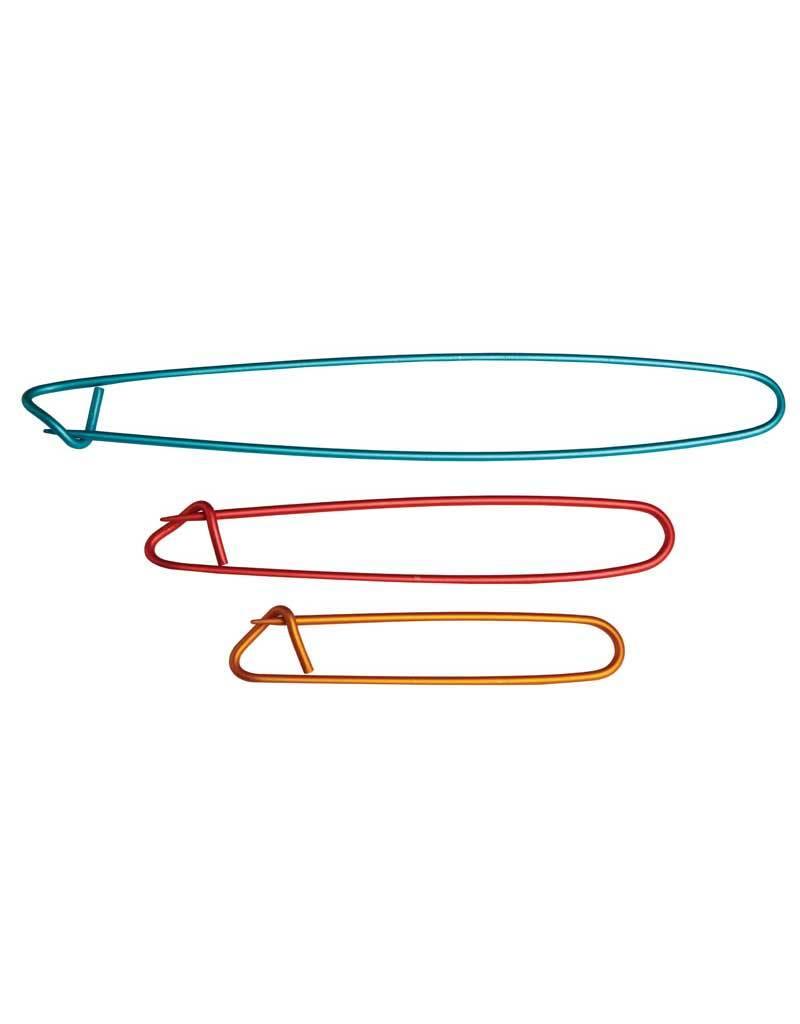 Knitters Pride KP Aluminum Stitch Holders (6.50"/4.50"/3.25") 800134