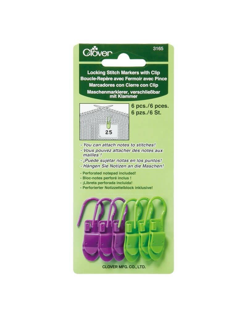 Clover CLO Lock Stitch Mark W/Clip CL3165