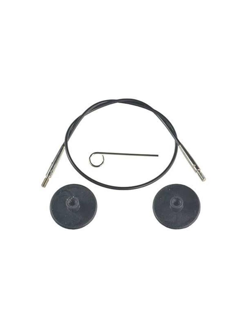 Knitters Pride KP Black cord - 11" (28 cm to make 50 cm/ 20") 800201