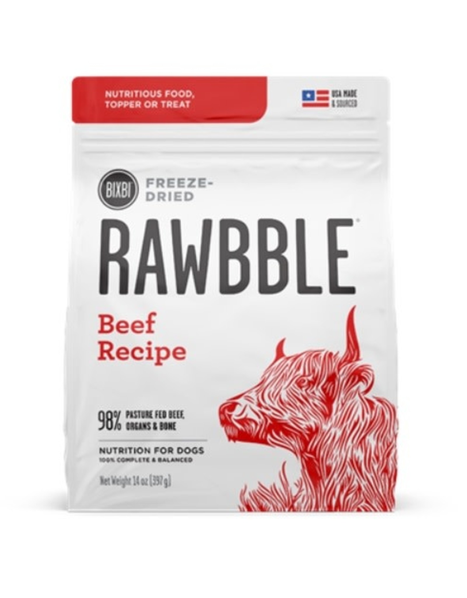 Rawbble Rawbble Freeze Dried Beef DOG 12oz