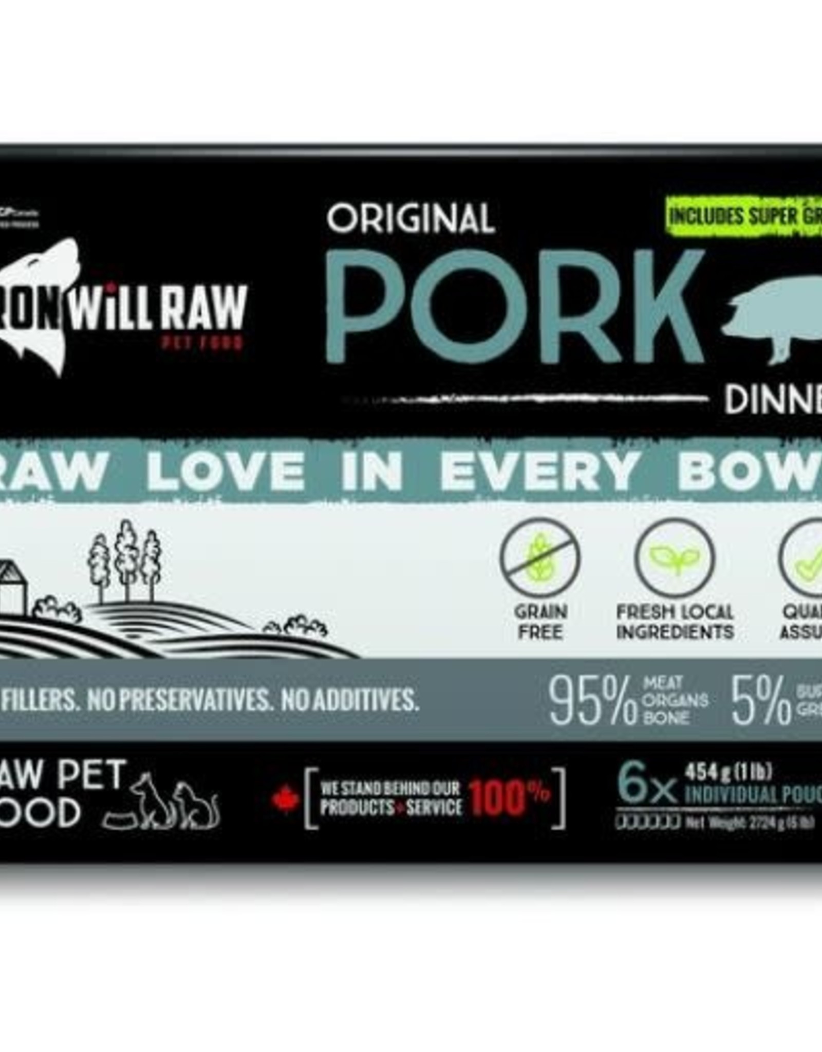 Iron Will Raw Iron Will Raw Original Pork Box 6 lbs
