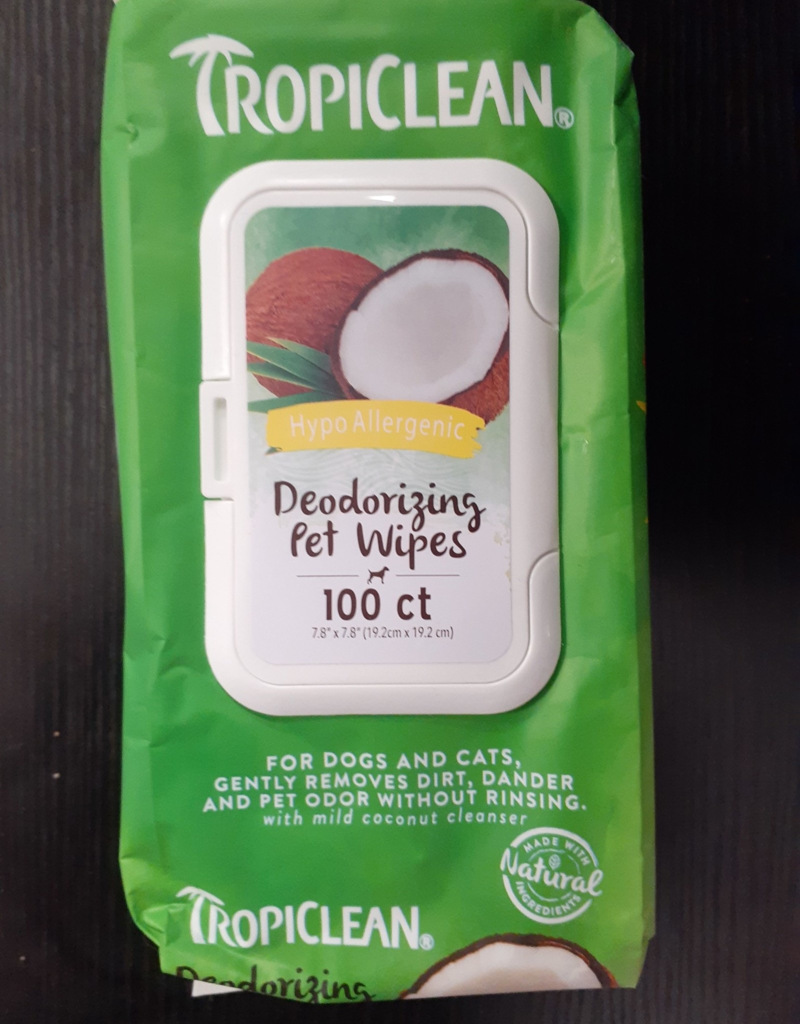 tropiclean deodorizing pet wipes
