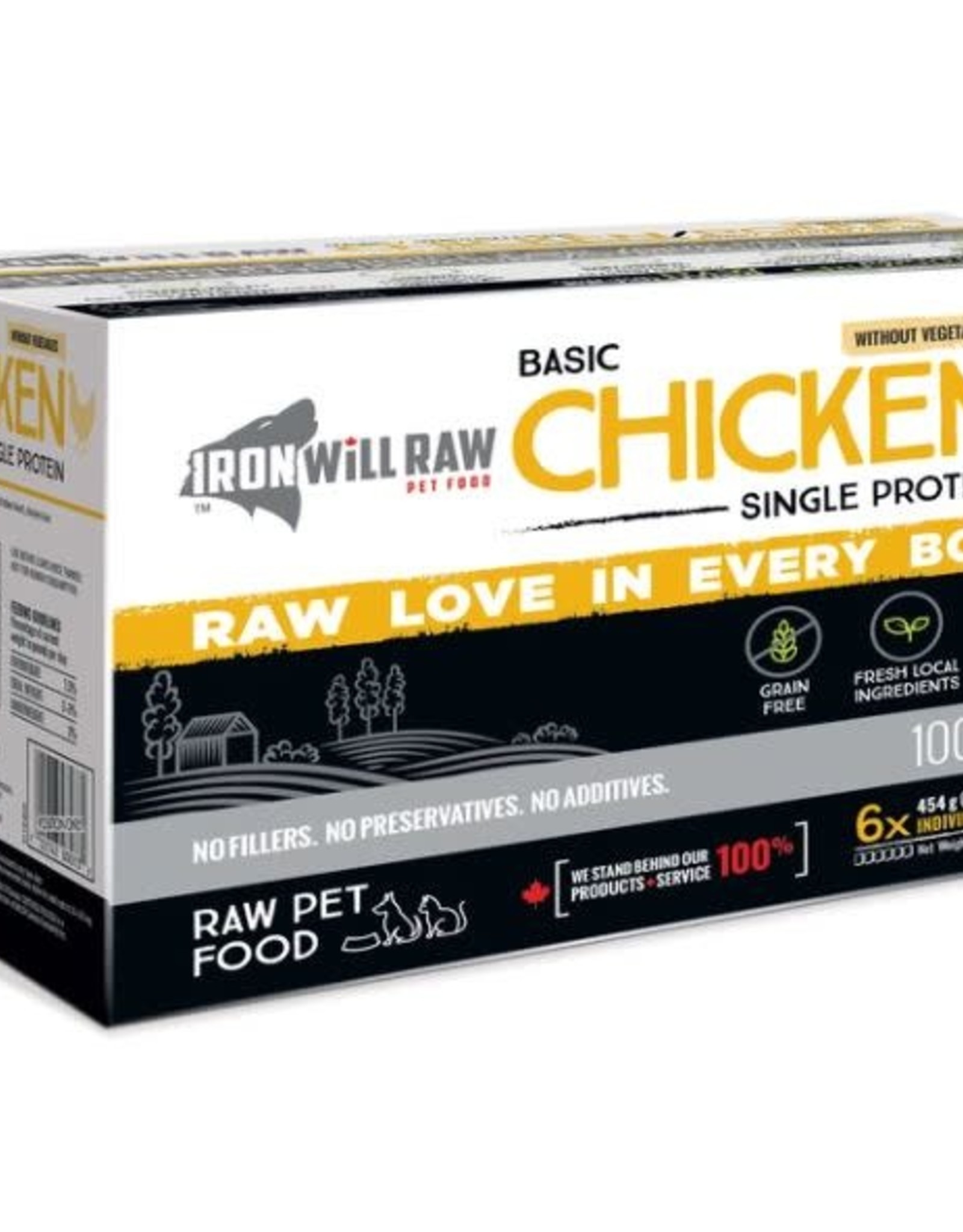 Iron Will Raw Iron Will Raw Basic Chicken - 6lb box