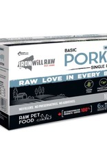 Iron Will Raw Iron Will Raw Basic Pork - 6lb box
