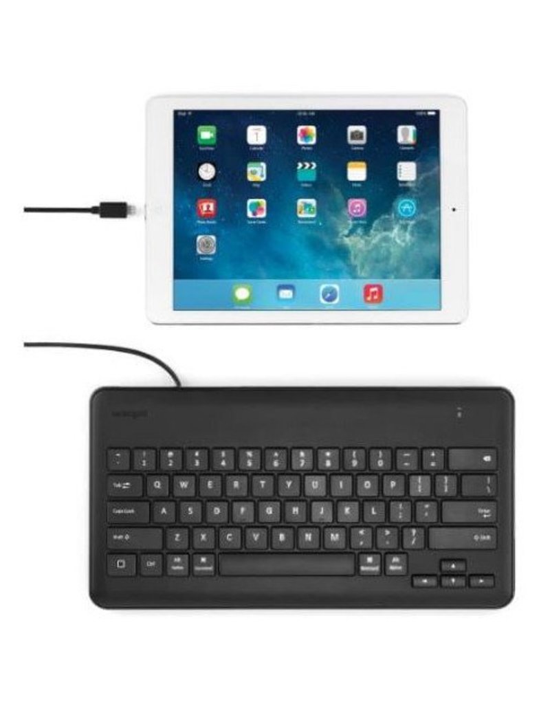 Kensington Wired Keyboard for iPad with Lightning Connector - Black