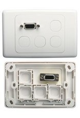 Wes Wall Plate VGA + 4 blank insert