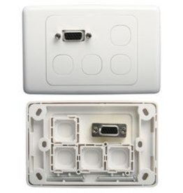 Wes Wall Plate VGA + 4 blank insert
