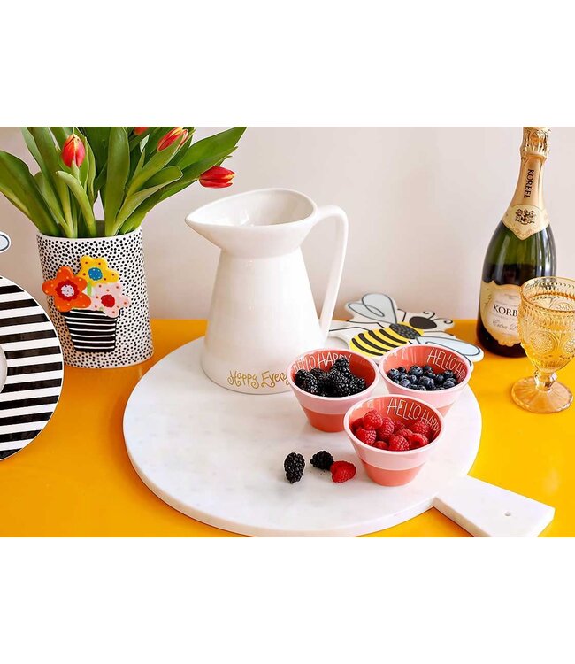 Happy Everything Marble Large Serving Board