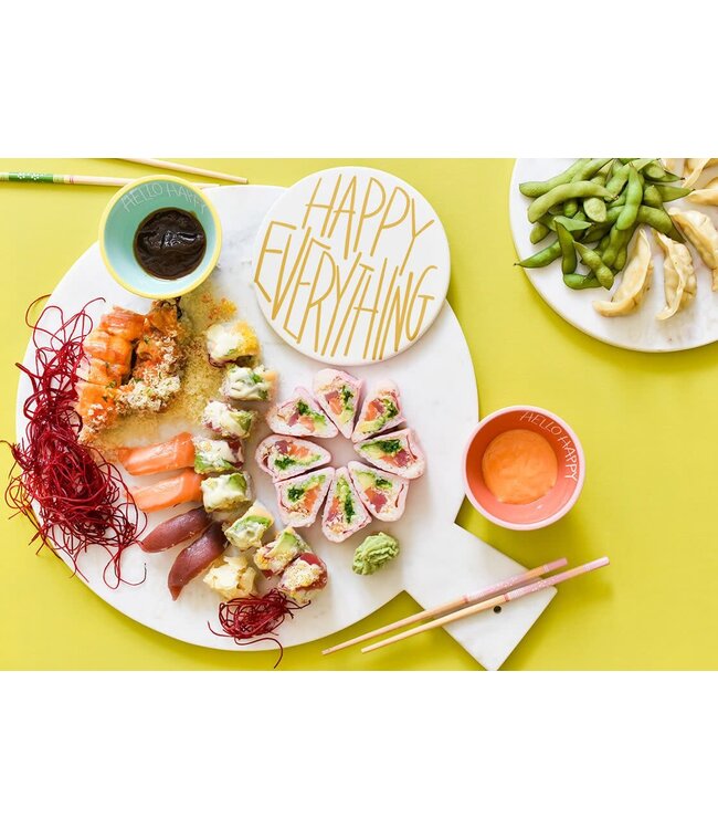 Happy Everything Marble Large Serving Board