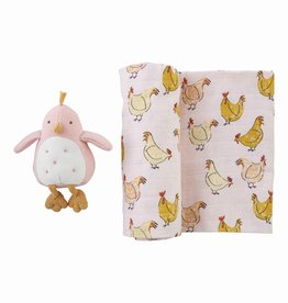 Chick Swaddle & Rattle