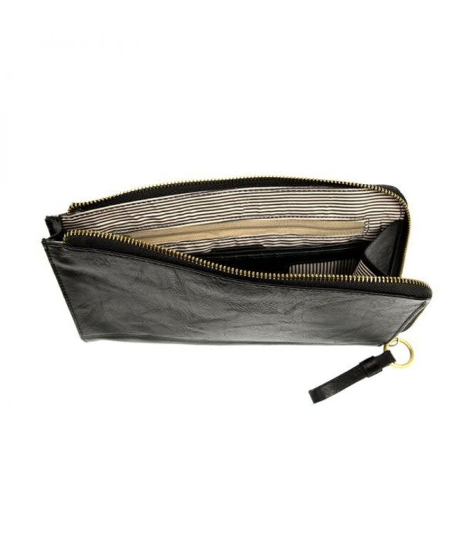 Joy Susan Karina Black Wristlet & Wallet