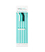 Swig White/Aqua/Black Reusable Straw Set