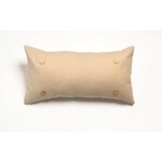 Natural Washed Lumbar Button Pillow