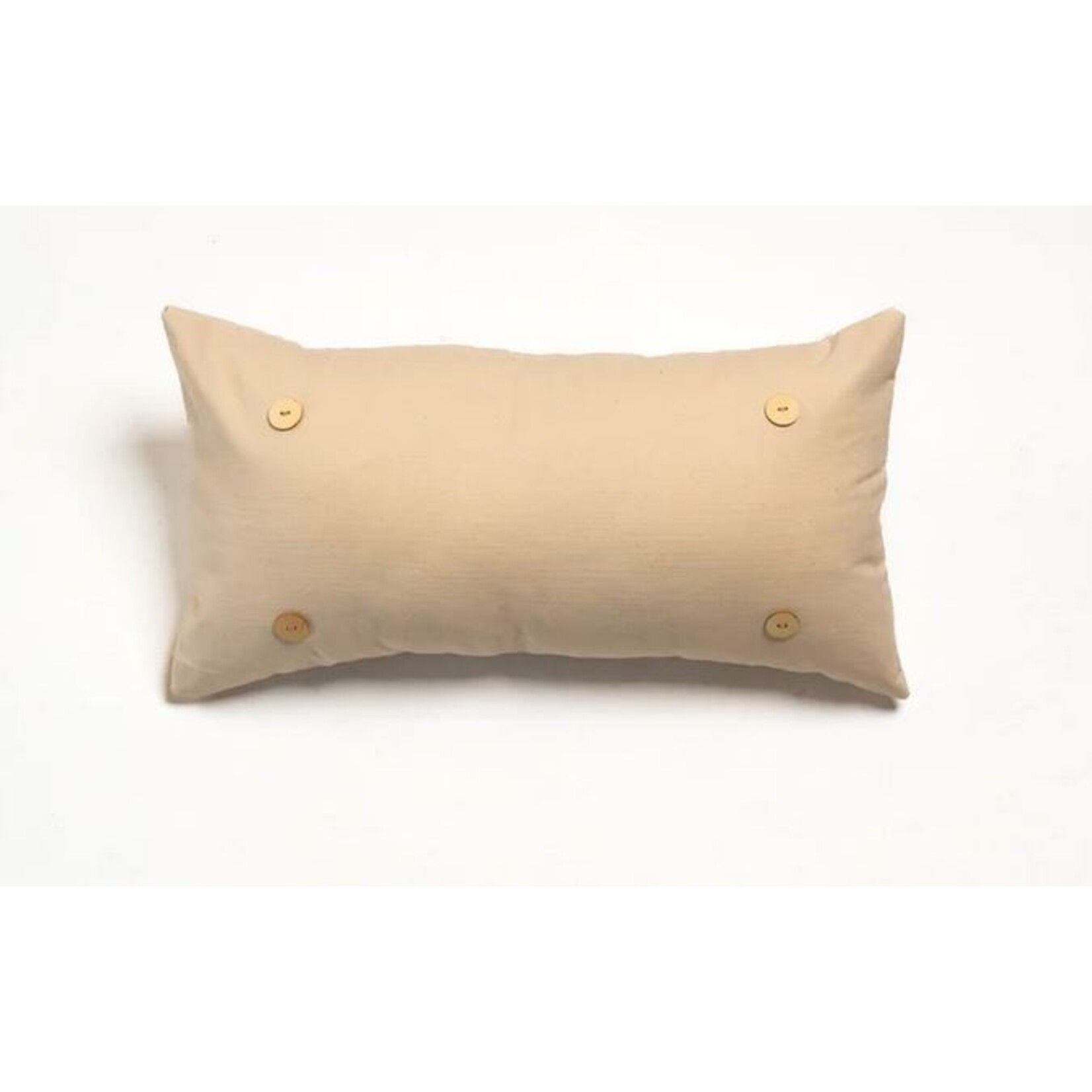 Luckybird Natural Button Pillow